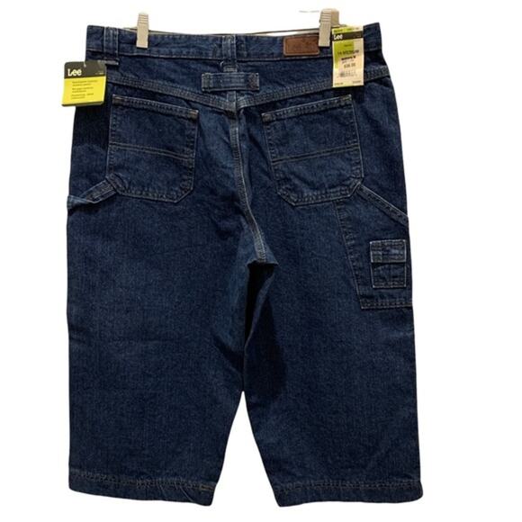 NEW Lee painter denim jean shorts. Size 14 medium color dark Stone. - Picture 3 of 6